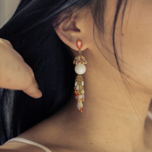 Pendientes Cascada Boho con Piedras Naturales