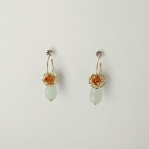 Pendientes con Lágrima de Piedra Natural.