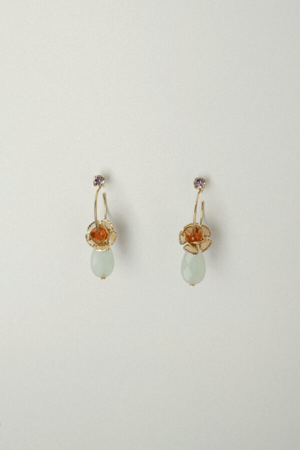 Pendientes con Lágrima de Piedra Natural.